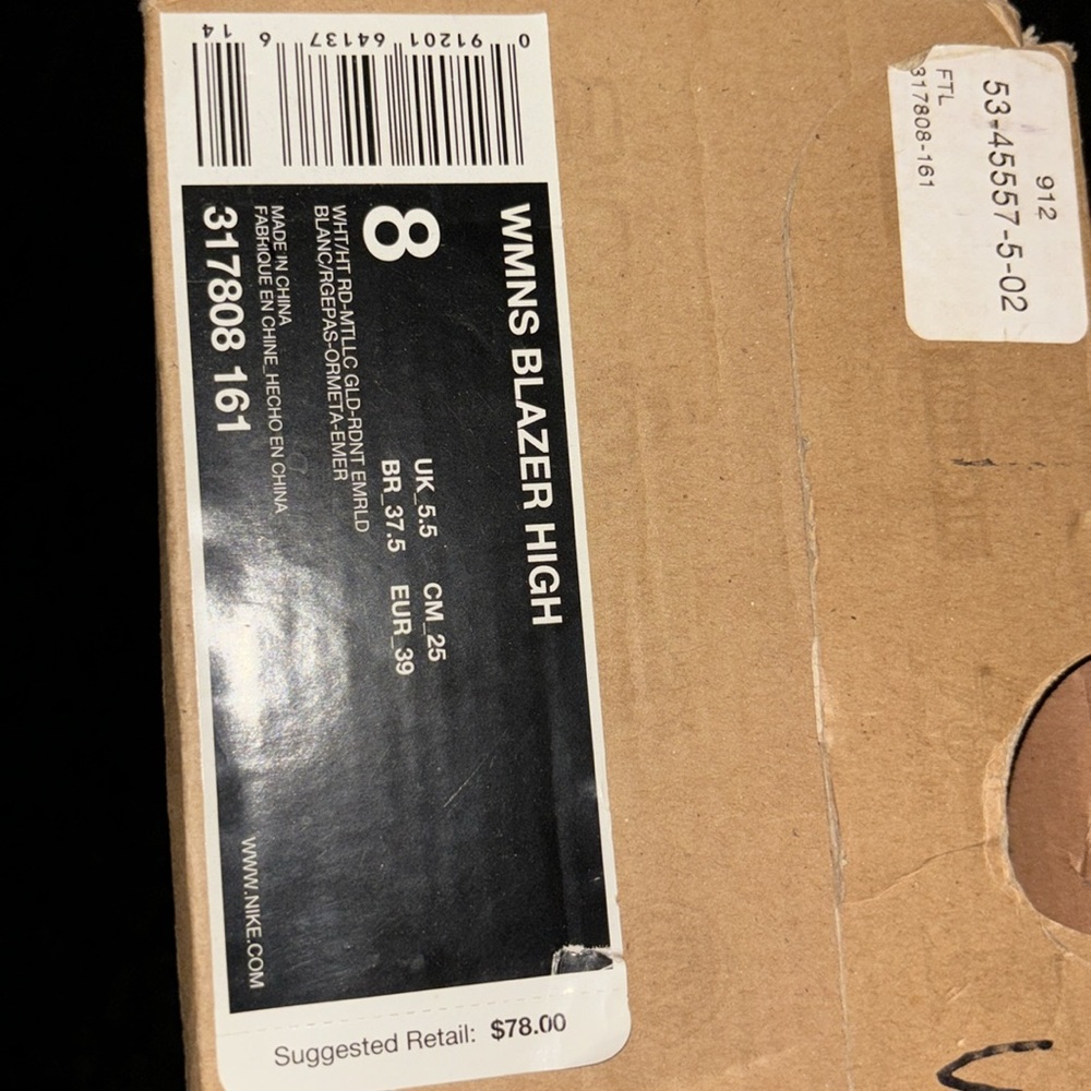 Women’s Nike Blazer Hight Top size 8 in great condition - Picture 6 of 6